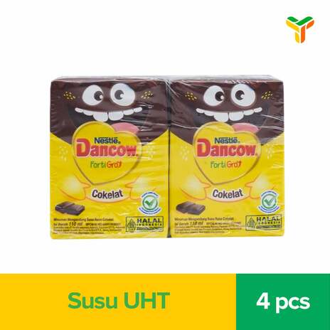 DANCOW FORTIGRO COKLAT UHT 4X110ML 