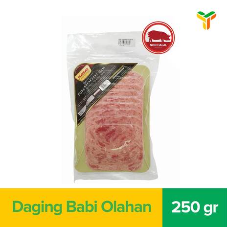 MAMAS PORK BREAKFAST HAM SLICED 250GR