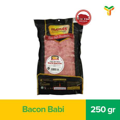 MAMAS BACK BACON SLICED 250GR