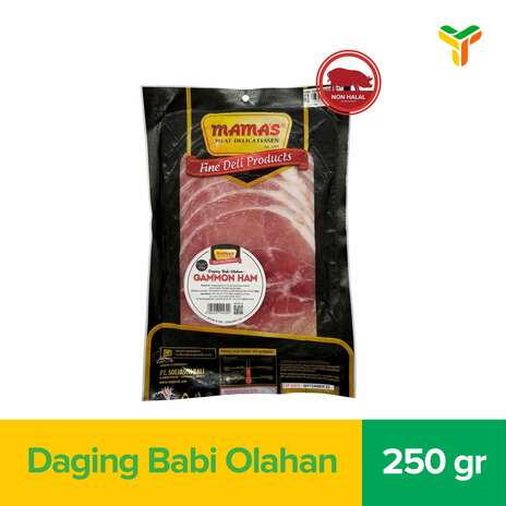 MAMAS GAMMON HAM SLICED 250GR