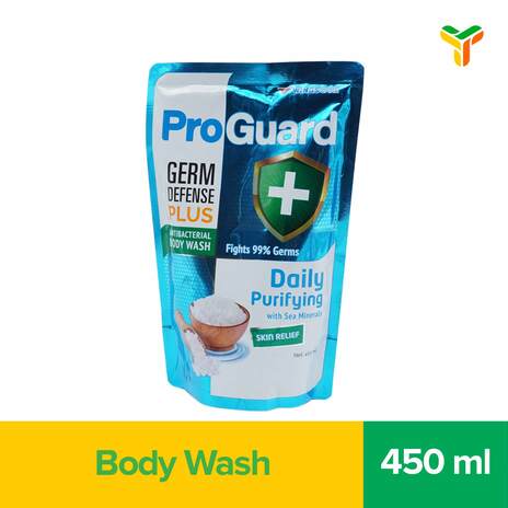 PROGUARD  Sabun Mandi Cair Anti Bakteri  Daily Purifiying Pouch 450ml