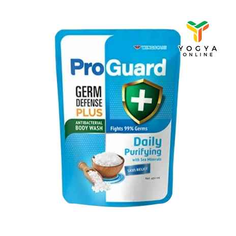 PROGUARD  Sabun Mandi Cair Anti Bakteri  Daily Purifiying Pouch 450ml