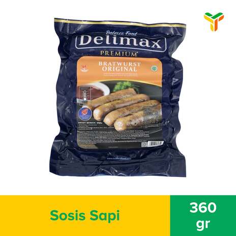 DELIMAX BRATWURST ORIGINAL 360GR C24