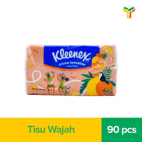 KLEENEX FAC TISSUE AROMA BRAZIL CTRS 3PLY 90S_1C48
