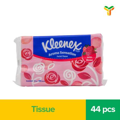 KLEENEX FAC TISSUE AROMA ROSE 3PLY 44S_1C96P