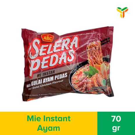 Abc Mie Rebus Gulai Ayam Pedas 70 G