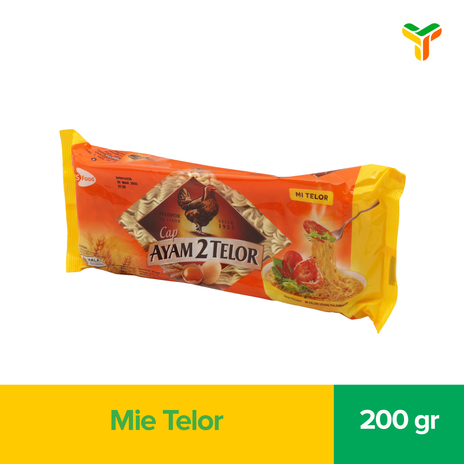 Ayam 2 Telur Mie Telor 200 Gr (1c=20pcs)