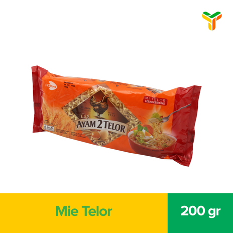 Ayam 2 Telur Keriting 200 Gr (1c=20pcs)