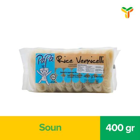 PAPA RICE VERMICELLI 400G_1C30P