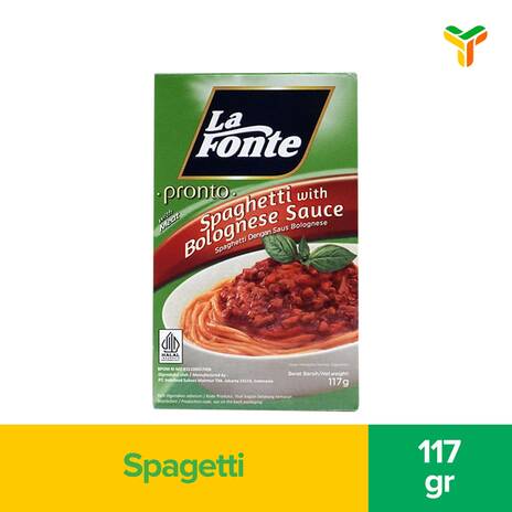 LAFONTE SPAGHETTI SAUS BOLOGNESE 117G_1C18P