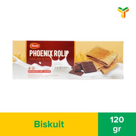 MONDE PHOENIX ROLL CHOCOLATE 120G_1C24P