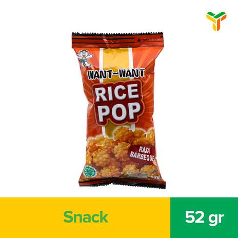 WANT WANT RICE POP BARBEQUE 52G_1C24P