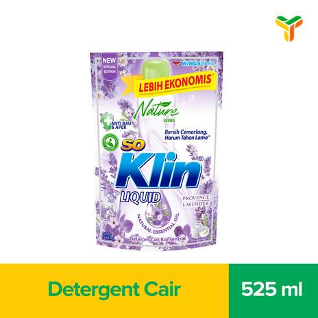 SO KLIN LIQUID DETERGENT LAVENDER PCH 525ML