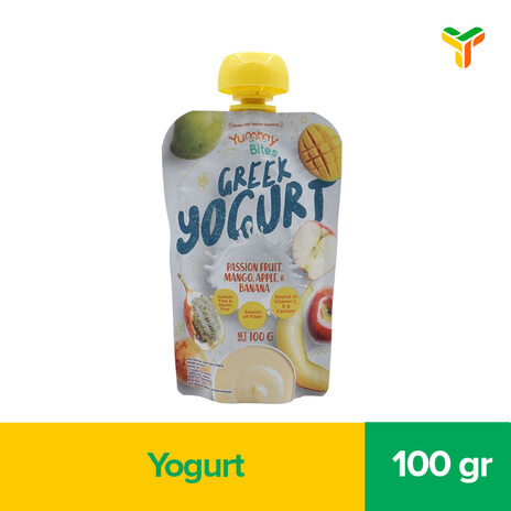 YUMMY BITES GREEK YOGURT PASIONMNGOAPLE 100G