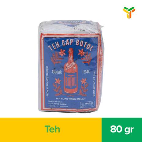 TEH CAP BOTOL TEH BOTOL BIRU 80GR