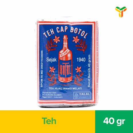 TEH CAP BOTOL TEH BOTOL BIRU 40GR_1C200P