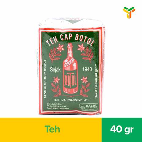 TEH CAP BOTOL TEH HIJAU 40GR_1C200P
