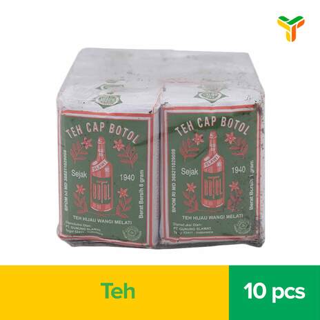 TEH CAP BOTOL TEH HIJAU 10X80GR
