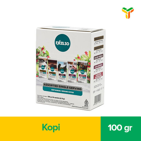 EXCELSO ASSORTED SINGLE SERVING 10X10GR