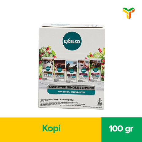 EXCELSO ASSORTED SINGLE SERVING 10X10GR