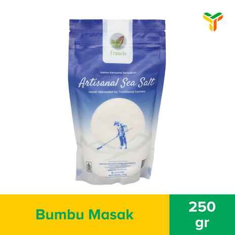 FRANCIS ORGANIC ARTISANAL SEA SALT 250G_1C30P