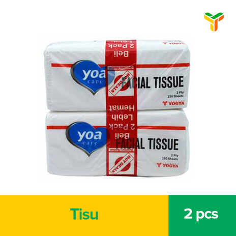 YOA FACIAL TISSUE 250S BANDED