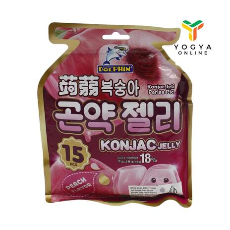 CAPTAIN DOLPHIN KONJAC JELLY PEACH 300G_1C24P