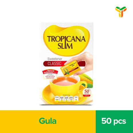 TROPICANA SLIM SWETENER 50X2.5GR_1C24P