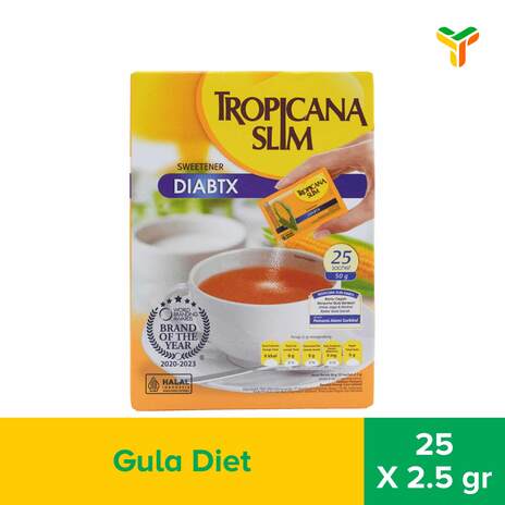 TROPICANA SLIM SWEET DIAB 25X2.5GR_1C12P
