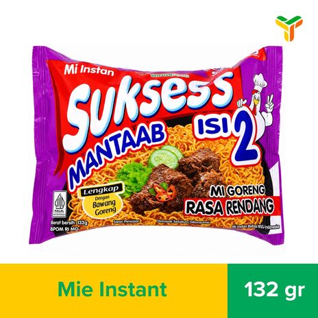 SUKSESS ISI 2 MIE GORENG RENDANG 132GR