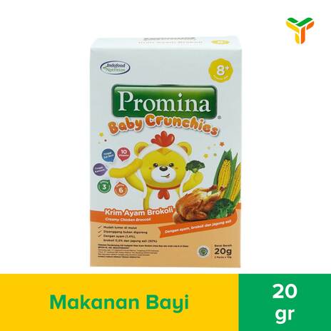 PROMINA CRUNCHIES CREAMY CHICKEN BROCCOLI 20G_1C24