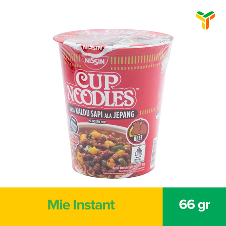 NISSIN CUP NOODLES RASA KALDU SAPI 66GR
