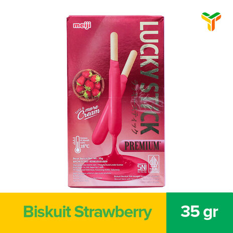 MEIJI LUCKY STICK PREMIUM STRAWBERRY 35G 1C8B_1B10