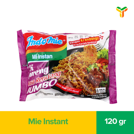 INDOMIE GORENG RENDANG JUMBO 120GR_1C24P