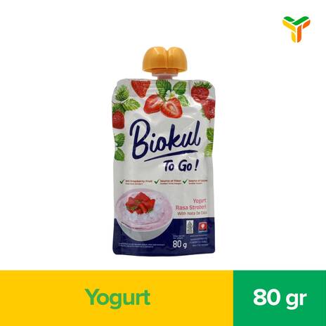BIOKUL TO GO YOGURT STRAWBERRY 80GR C12
