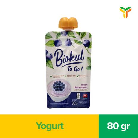 BIOKUL TO GO YOGURT BLUEBERRY 80GR C12