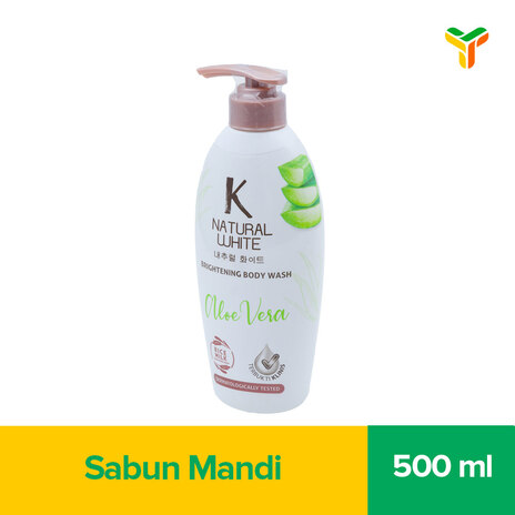 K NATURAL WHITE Sabun Mandi Cair Aloe Vera Botol 500ml