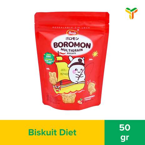 MONDE BOROMON MULTIGRAIN STRAWBERRY 50G
