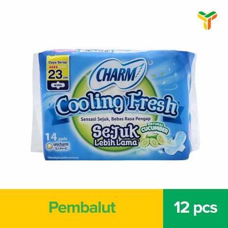CHARM COOLING FRESH SEJUK 26CM WINGS 12S 1C24