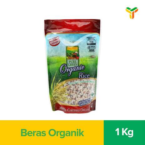 PURE GREEN BERAS ORGANIK MULTI ETHNIC 1 KG