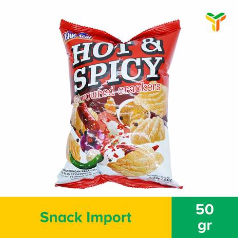 BLUE SEAL SNACK CRACKERS HOT SPICY 50G_1C30P