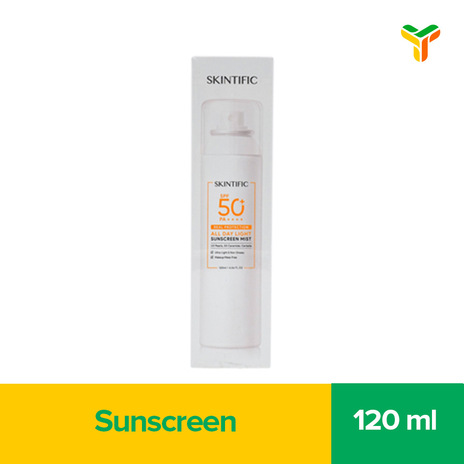 SKINTIFIC ALL DAY LIGHT SUNSCREEN MIST 120ML