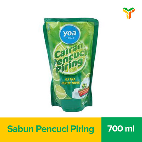 YOA PENCUCI PIRING LIME POUCH 700ML _1C12P