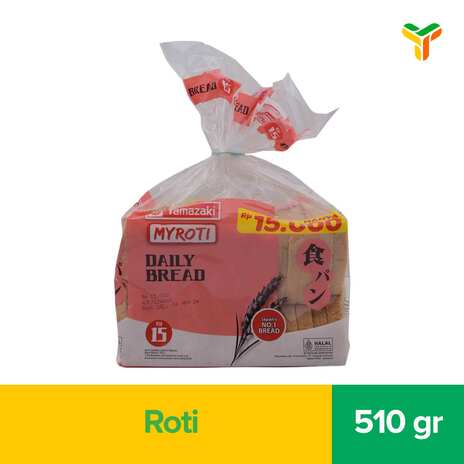 MY ROTI TAWAR DAILY BREAD 510G