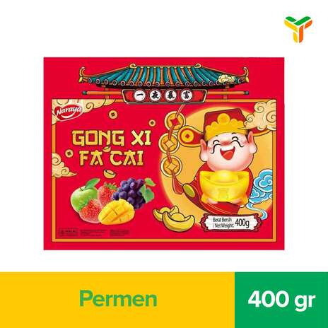 NARAYA ASSORTED SOFT CANDY YUAN BAO 400G