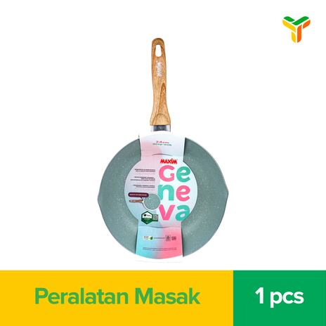 MAXIM GENEVA DEEPWOK 24 CM GREEN WO LID 1C12P