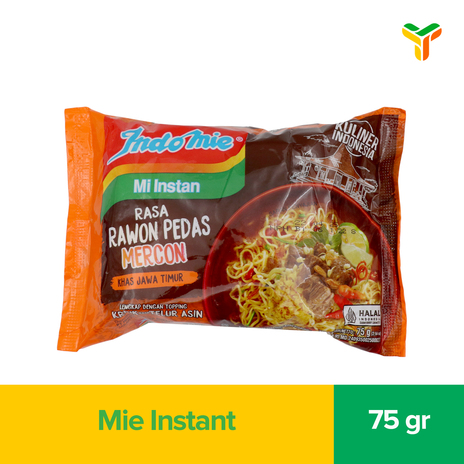 INDOMIE RAWON PEDAS MERCON 75G_1C40P