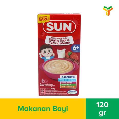 SUN BUBUR SEREAL DAGING KACANG MERAH 120G