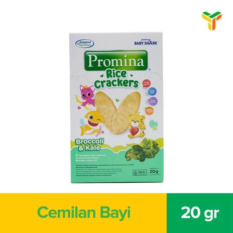 PROMINA RICE CRACKERS BROCCOLI  KALE 20G_1C24P