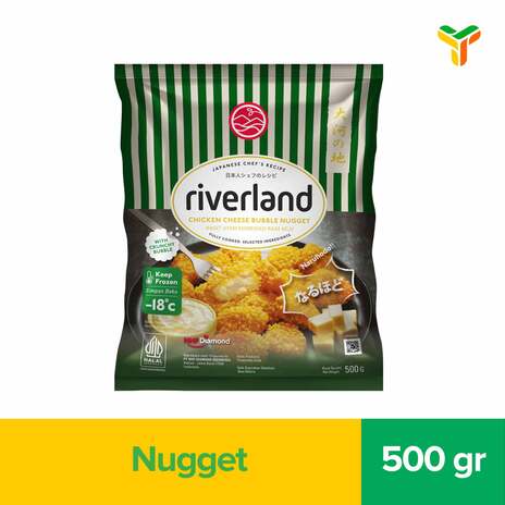 RIVERLAND CHICKEN CHEESE BUBBLE NUGGET 500GR C24